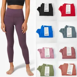 Roupas LL LL HIGH CANTA ioga Mulheres flexíveis Fiess Leggings