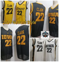 2024 Iowa Hawkeyes Maglia da basket Maglia da donna Maglia da uomo Maglia giovanile 22 Caitlin Clark