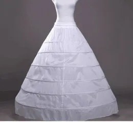 6 HOOPS Bridal Wedding Petticoat Małżeństwo Gaza Gaza 2019 Crinoline Underskirt Wedding Akcesoria Jupon Mariage CPA2064762505