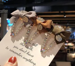 Butik yay klip bling bling takı takı cazibesi rhinestone barrettes kadınlar için saç tokası bayan saç aksesuarları düğün gif3494135