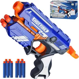 Zabawki z pistoletu tisnerf ręcznie zabawki miękkie pociski pistolety wybuchające zabawki z pistoletem z pianką 10pc pistolety zabawkowe dla chłopców dzieci i teensl2403