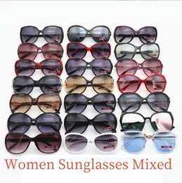 Gratis frakt av högkvalitativ kvinnors damer designer solglasögon sköldpadda stor ram UV400 solglasögon blandade färger välj