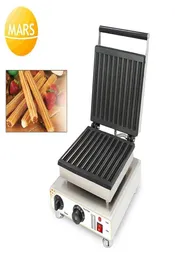 Commercial 110V 220V 10pcs Automatic Electric Baked Waffle Churro Maker Spain Churros Making Machine Iron Baker Oven16297077