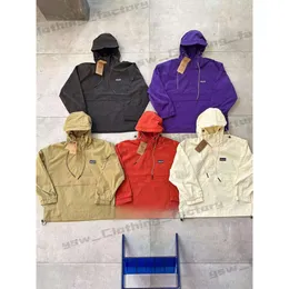 PATA Jacket Arc Jacket Mens Designer Hoodie Tech Nylon Waterproof Zipper Jackets Högkvalitativ lättrock utomhussport Män.