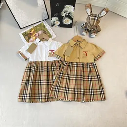 Ny Brand Designer Polo Clothing Summer Cotton High Quality Children's Clothing High-End Fashion Children's Sports Set Storlek 90 cm-150 cm A02