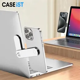 Caseist Magnet Laptop Expansion Bracket Multi-Screen Side Mount Tablet Computer PC Mobiltelefon Holder Dual Monitor Multifunktion Justerbart Stand Home Office