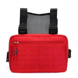 Designer-2019 Alyx Chest Rig Bag Bag العلامة التجارية النايلون الفاخرة المقاومة للماء Fanny Pack Hip Hop Chest Rig streetwear للجنسين Kanye West Weist Bag221e