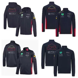 F1 Formula 1 Hoodie Car Jacket مع نفس شعار سيارة التخصيص الكامل للسترات التطريز على غرار جاكيتات الدراجات النارية الرجعية XB