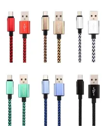 Cavi di ricarica per ricarica micro USB Cavo USB TIPO C intrecciato in nylon premium Cavo dati per telefono Android Samsung Xiaomi 10 11 12 Googl1805994