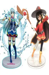 20 см фильм KonoSuba Megumin Aqua Аниме Фигурка God039s Благословение в этом чудесном мире Kurenai Densetsu Aqua Megumin Action Fig3074580