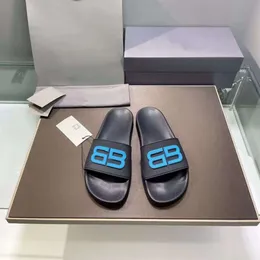 Balencaga BS Paris Slippers Summer زوجين جديدين يرتدون ملابس داخلية الأبجدية الشاطئ خارج شرائح المصمم الفاخر 04VU