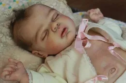 NPK 20inch Reborn Doll Kit Kiara غير مكتملة غير مكتملة ألوان جديدة بالألوان الطازجة مجموعة دمية فارغة مع هيكل القماش 240304