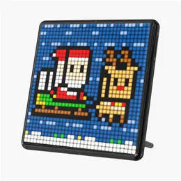 Мониторы Divoom Pixoo Max Digital Po Frame Sn с 32X32 Pixel Art Программируемая светодиодная панель дисплея Рождественский подарок на дом Прямая доставка Co Dh0Um