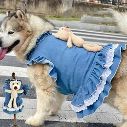 Dog Apparel Large Clothing Summer Big Dress Poodle Schnauzer Husky Samoyed Labrador Golden Retriever Alaskan Malamute Clothes