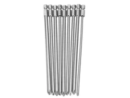 Broppe 9pcs 14 Quot 200 mm pH1 pH2 phillips magnetyczny hex krzyżowy śrubokrętny bity S2 Electric Wiergło napędowe narzędzia 8524518