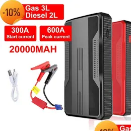 Car Refrigerator Jump Starter Power Bank 20000Mah Booster Emergency Battery Charger 12V Starting Device 400A/600A Drop Delivery Dhsy Dhuig