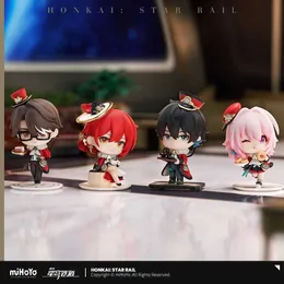 Anime manga honkai stjärna järnväg dan Heng 7 mars bunden edge yang himeko mihoyo officiell söt spelkaraktär dekoration pvc abs digital spel merch j240308