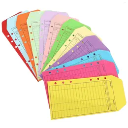 Envoltório de presente 12 pcs orçamento envelope colorido papel kraft chinês carta conjunto dinheiro envelopes binder blinder