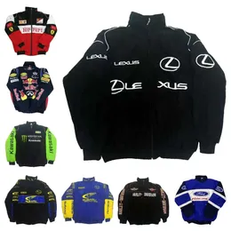 мужская куртка, дизайнерская куртка, гоночная куртка F1, повседневная куртка с вышивкой, европейские и американские размеры fl
