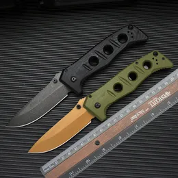 BM275 Folding Knife AXIS D2 Steel Titanium Plated Blade Tactical Folding Knife Outdoor Camping Hunting EDC Tool G10 Handle With Hanging Waist Bag 518