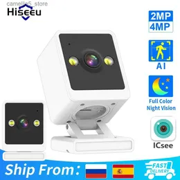 Kamera monitorowania dziecka Hiseeu 1080p Wi -Fi IP Kamera Wykrywanie Kolor Baby Monitor Kolor Nocny wizja bezpieczeństwo CCTV Nadzór wideo Q240308