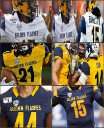 Custom Custom Kent State Homiles Football Football Mens Yould Jerseys 6 Matt Bahr 7 Jamal Parker Woody Barrett III Marquez Glover6675356