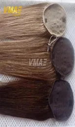 Mänsklig rak hästsvans hår 100g naturligt icke remy hår hästsvans tätt hålklipp i dragkärlek hästsvansar hårförlängningar32912208293840