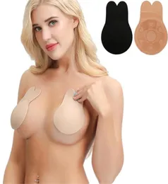 New Lady Reggiseno push up senza spalline Intimo invisibile Accessori Adesivo copri capezzolo in silicone Adesivi per orecchie di coniglio Petto Lifti3580306