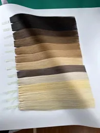 2024 Ny ankomst toppkvalitet Silk Straight Wave 100 Human Hair Bulk utan inslag Rak hårbulk för flätning Virgin Remy Blonde Color 613 400gr Lot