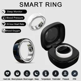 Nuovo monitor di salute Smart Ring per uomo donna termometro pressione sanguigna frequenza cardiaca monitor del sonno IP68 impermeabile per IOS Android