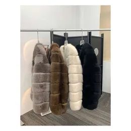 2023 "Little Milk Fox" Little Fox Full Skin Back Back Back Fur Fur Coat Women's وكلها في 9109