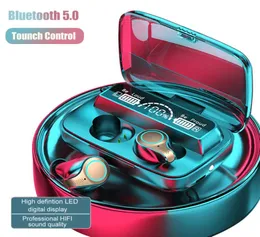 Auricolari Bluetooth M18 TWS Cuffie wireless Cuffie sportive impermeabili Touch Control Illuminazione Custodia di ricarica Auricolari stereo215561260335