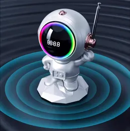 Smart AI kleiner Lautsprecher Bluetooth-Lautsprecher FM-Radio Tragbares kreatives Jungengeschenk Astronauten-Geburtstagsdekoration