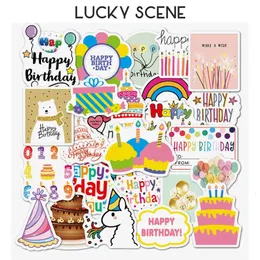 27PCS Birthday Temat Notebook Planner Dekoracja naklejki na gitarę Guitar Water Glass S01566 240301