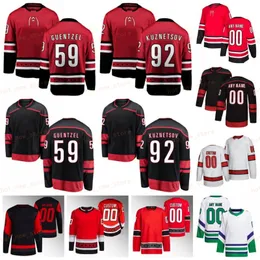 Jake Guentzel Evgeny Kuznetsov Sebastian Aho Canes Hockey Jersey Brent Burns Martin Necas Andrei Svechnikov Brady Skjei Staal Teuvo Teravainen Frederik Jarvis