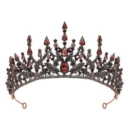 Großhandel handgefertigtes Vintage Black Wedding Crown Prinzessin Festzug Kronzubehör 2417