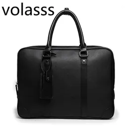 2020 Men Messenger Computer Bag Man 14-tums läder bärbar kortfölj handväska singel bolso väskor bandolera hombre sac homme kvinnor1268a