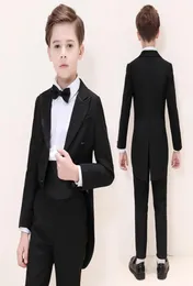 handsome Boy039s Formal Wear peak lapel kid complete designer handsome boy wedding suit boys attire custommade jacket pants tie1875718