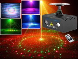 Effect DJ Shop RGB LED Party Disco Light Red Green Home Laser Show Projector 20 Wzory Dźwięk Aktywowany z Remote7838725