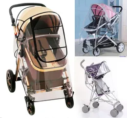 DHL 20PCS Baby Stroller Cover Cover Pvc Universal Wind Dust Shield z oknami do wózków Pushairs Akcesoria wózka 2254318