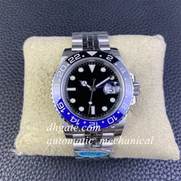 Clean Factory Mens Watch Ceramics Bezel 40 mm CF 3285 Ruch Jubilee 904L Steel 126710 ETA GMT Diver Super Version Wristwatch