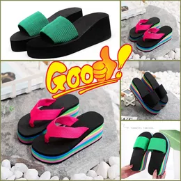 أعلى جودة Gai Summer Women Men Beach Flip Flops Shoes Classic Ladies Cool Flat Slipper Female Sandals Shoes Style New Eur 35-43