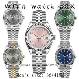 Men's automatic mechanical watch 36 41MM 904L all stainless steel watches Women's 28 31 quartz battery super luminous sa263m
