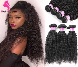 Indie Jerry Curl Human Hair Weave Weaving Curly Brazilian Maiaysian Indian Cambodian Jerry Curly 3PCS FAST DOBRYWA 5087820