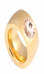 Anéis de casamento exagerados, grandes e pesados, cristal transparente, cor dourada, aço inoxidável para mulheres ou homens, anel de amor verdadeiro 7172567