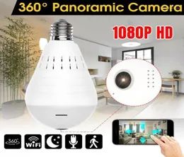 Wi -Fi 파노라마 카메라 360도 LED 라이트 라이트 홈 보안 보안 전구 램프 나이트 버전 두 웨이 O15569364