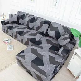 Geometryczne elastyczne sofy do salonu Universal All-inclusive przekrojowe odcinki na kanapie sofa sofa 1 2 3 4 SEART297Z