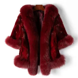 Clothing Of Small Amount 2024 New Fox Collar Short Mink V-Neck Spring Women's Temperament Real Fur Coat 9618
