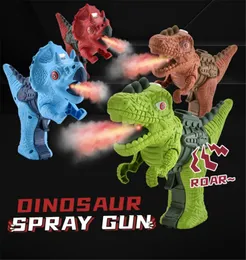 Dinosaur Sound Fire Spray Gun Toy Tyrannosaurus Rex Triceratops låter lätt sommar utomhus desinfektion säker pistol barn leksaker portab2594259