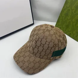 Sportdesigner hatt stor huvud baseball mössa för kvinnor män bokstav utomhus resor duk webbing gorras lyx hip hopshow ansikte liten designer hatt randig trendig hg110 h4